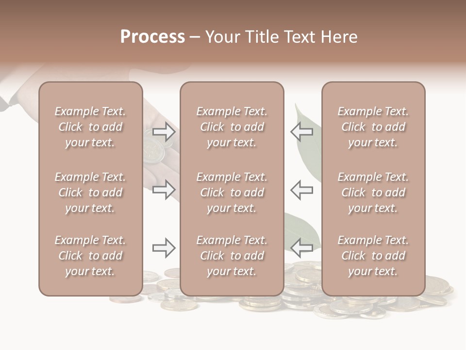 Man Currency Reforestation PowerPoint Template