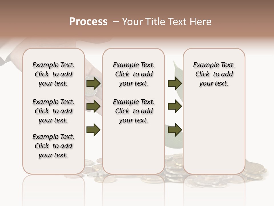 Man Currency Reforestation PowerPoint Template