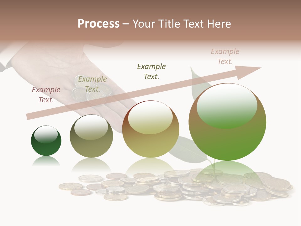 Man Currency Reforestation PowerPoint Template