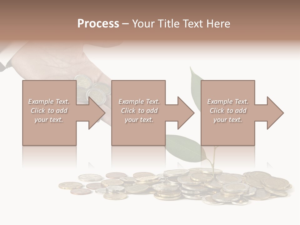 Man Currency Reforestation PowerPoint Template
