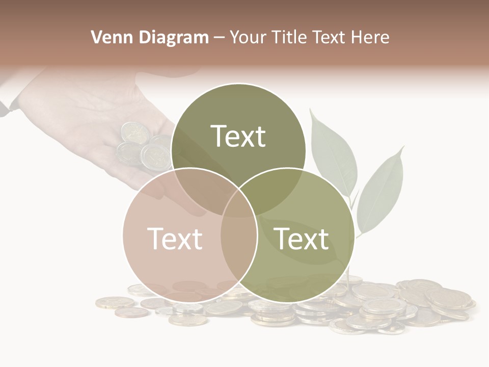 Man Currency Reforestation PowerPoint Template