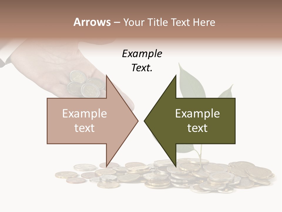 Man Currency Reforestation PowerPoint Template