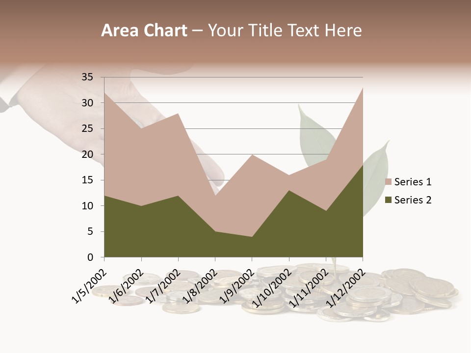 Man Currency Reforestation PowerPoint Template