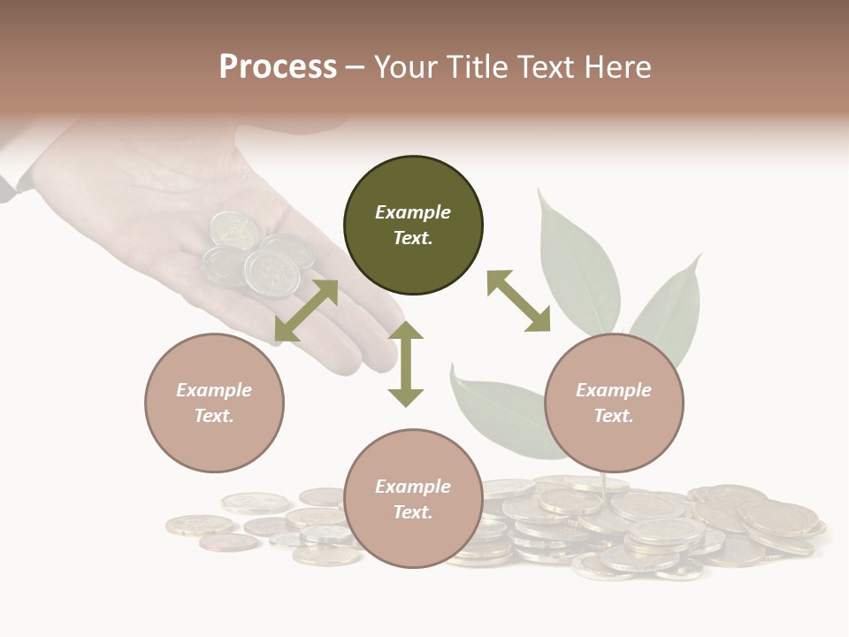 Man Currency Reforestation PowerPoint Template