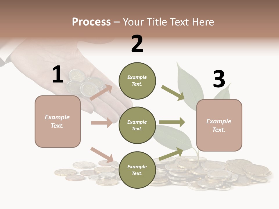 Man Currency Reforestation PowerPoint Template