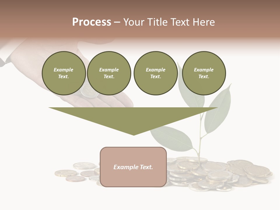 Man Currency Reforestation PowerPoint Template