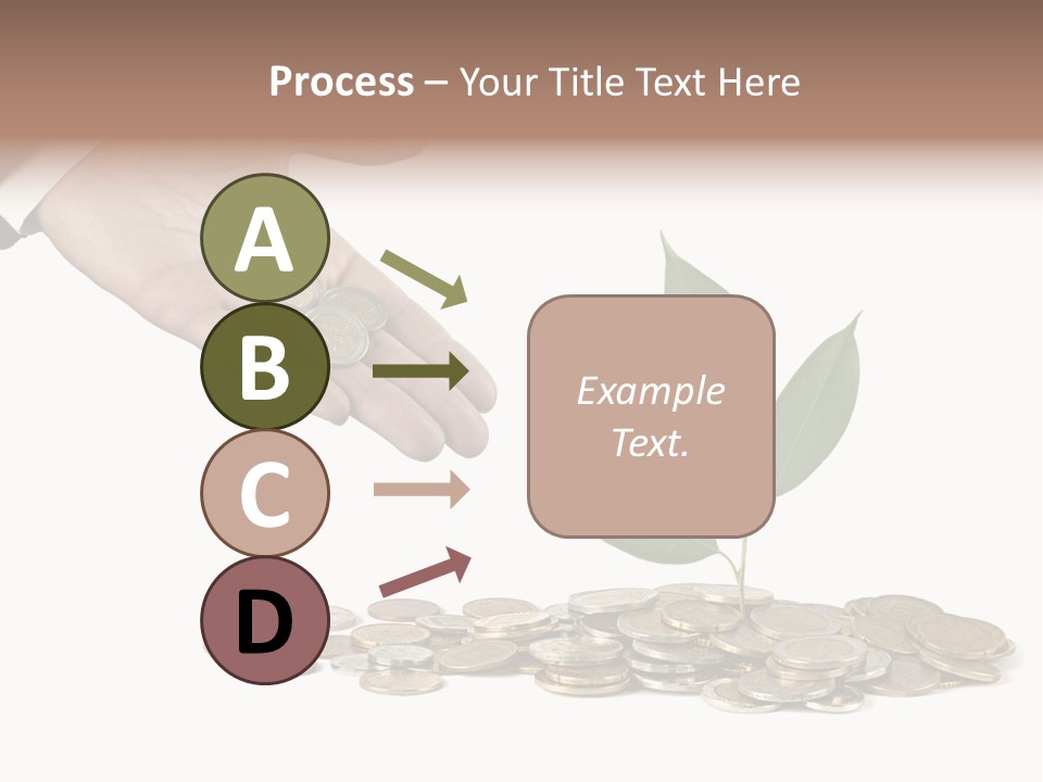Man Currency Reforestation PowerPoint Template