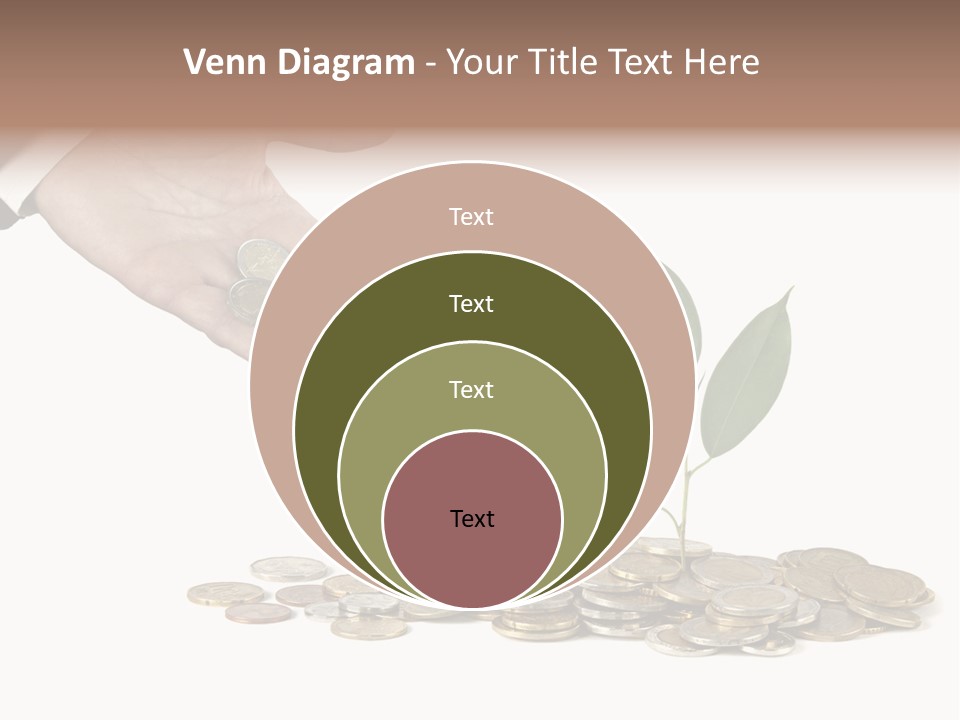 Man Currency Reforestation PowerPoint Template