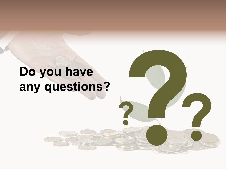 Man Currency Reforestation PowerPoint Template