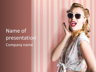 Expressive Pop Sunglasses PowerPoint Template