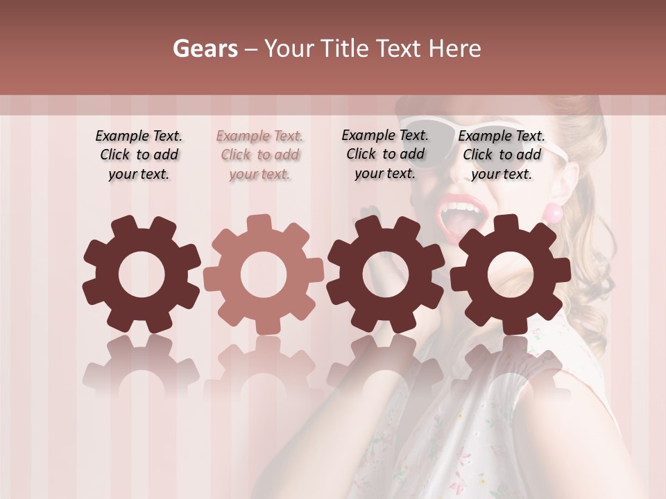 Expressive Pop Sunglasses PowerPoint Template