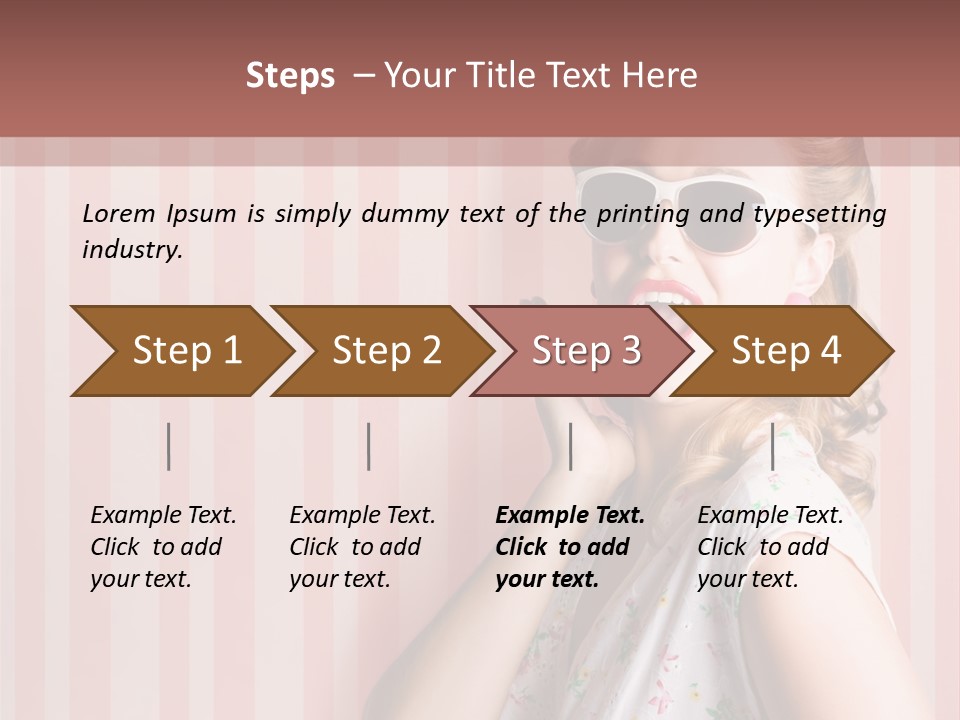 Expressive Pop Sunglasses PowerPoint Template