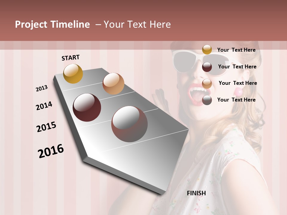 Expressive Pop Sunglasses PowerPoint Template