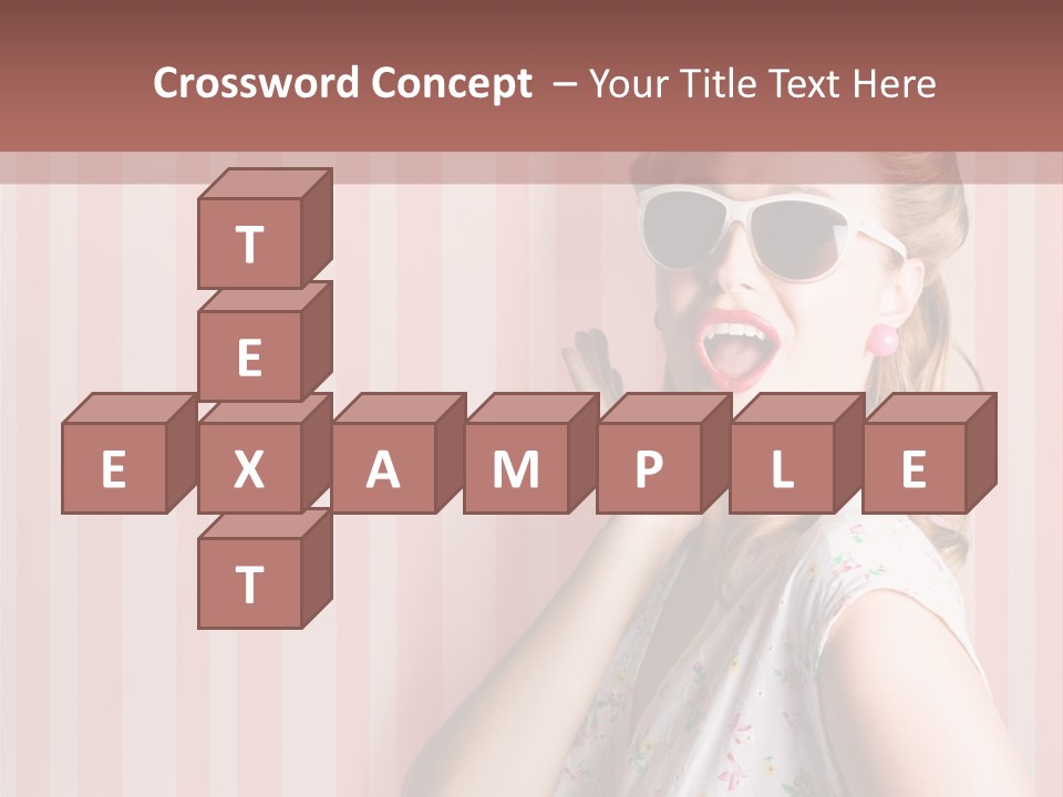 Expressive Pop Sunglasses PowerPoint Template
