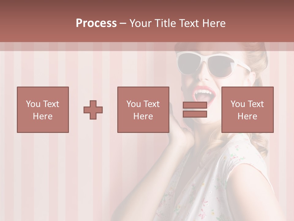 Expressive Pop Sunglasses PowerPoint Template