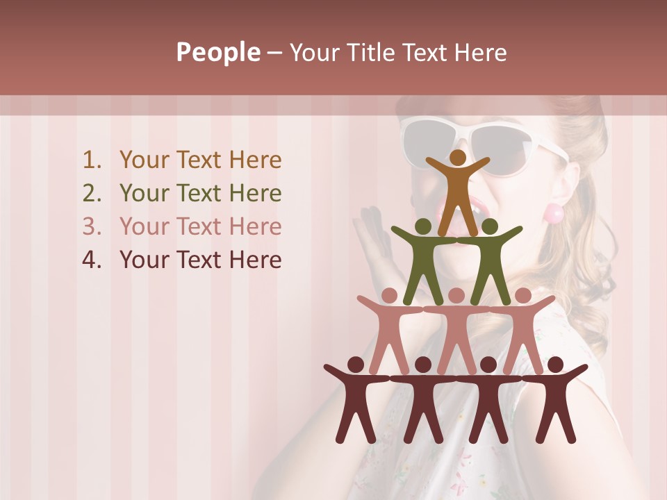 Expressive Pop Sunglasses PowerPoint Template