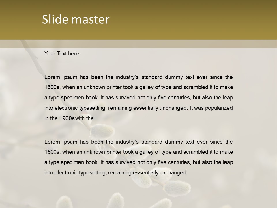 Downy Gemma Sign PowerPoint Template