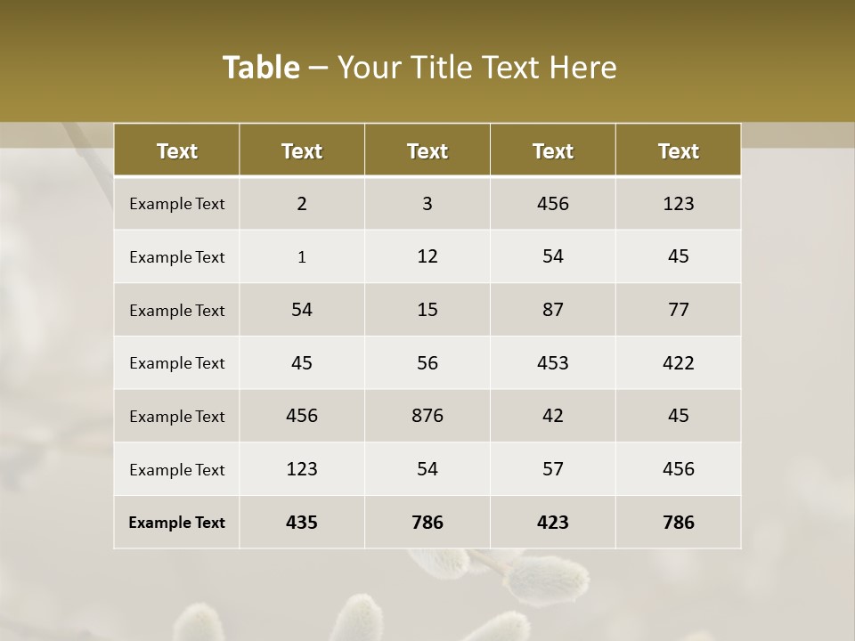 Downy Gemma Sign PowerPoint Template