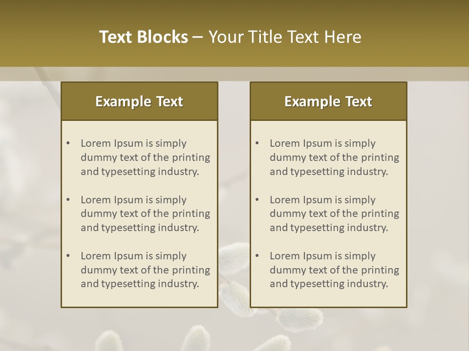 Downy Gemma Sign PowerPoint Template