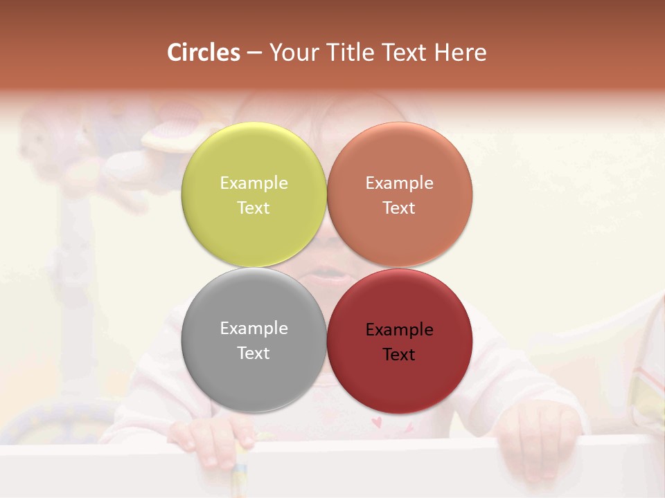 A Baby Is Holding A Toothbrush In His Hand PowerPoint Template