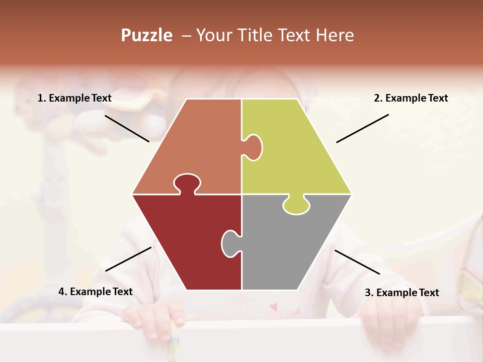 A Baby Is Holding A Toothbrush In His Hand PowerPoint Template