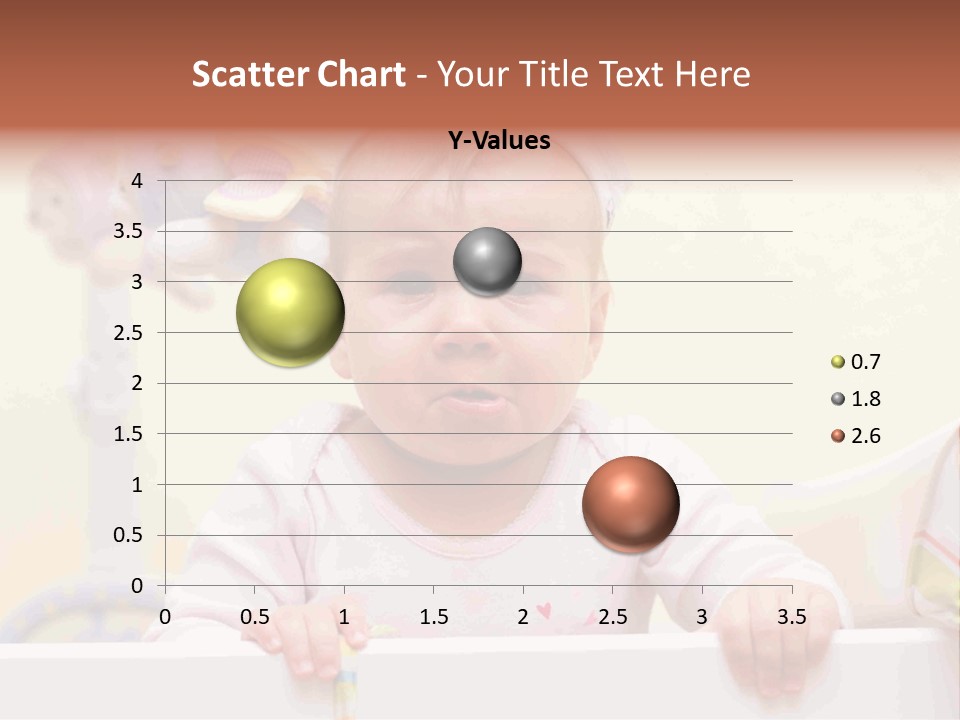 A Baby Is Holding A Toothbrush In His Hand PowerPoint Template