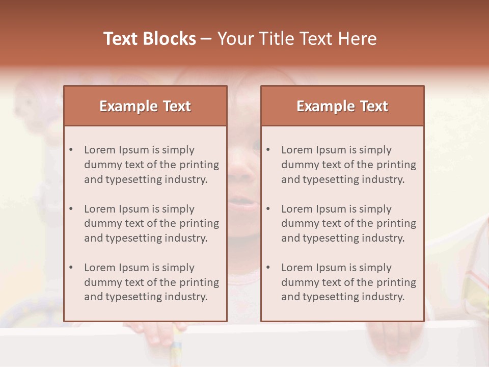 A Baby Is Holding A Toothbrush In His Hand PowerPoint Template