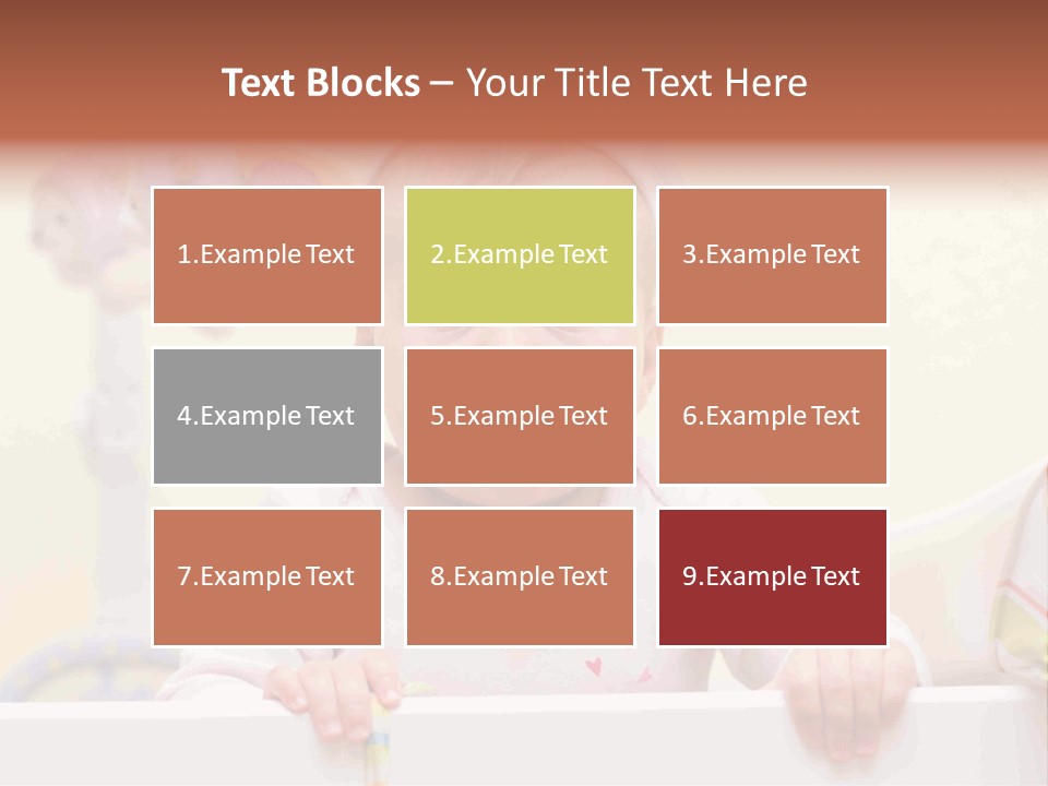 A Baby Is Holding A Toothbrush In His Hand PowerPoint Template