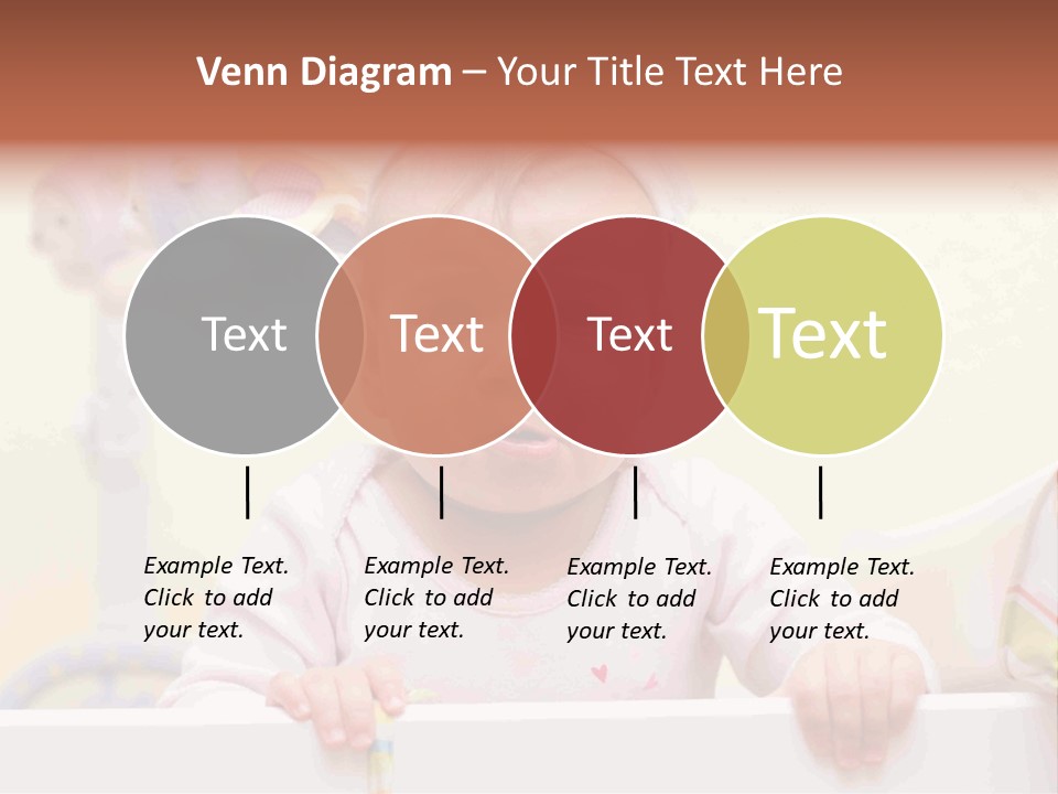 A Baby Is Holding A Toothbrush In His Hand PowerPoint Template