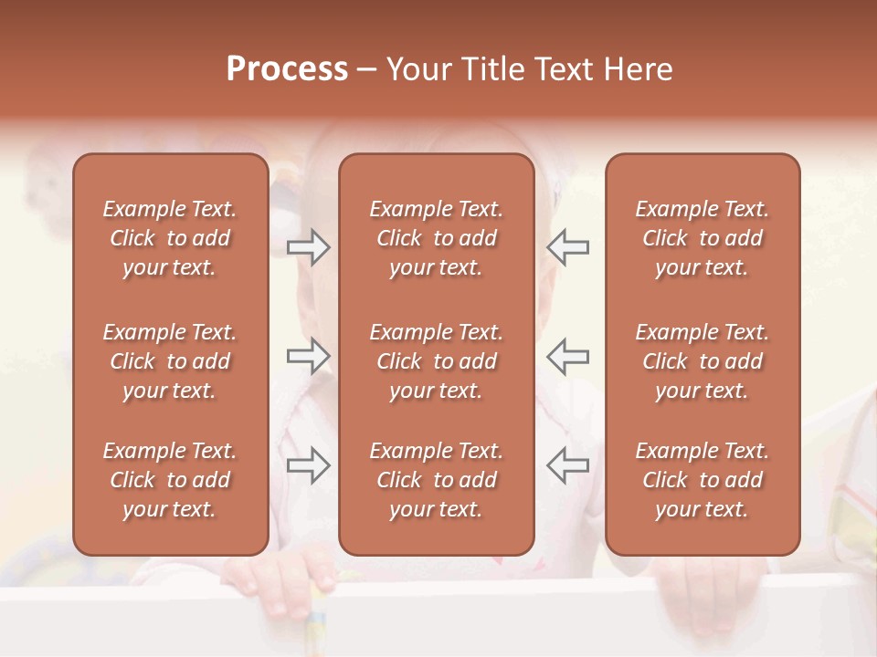 A Baby Is Holding A Toothbrush In His Hand PowerPoint Template