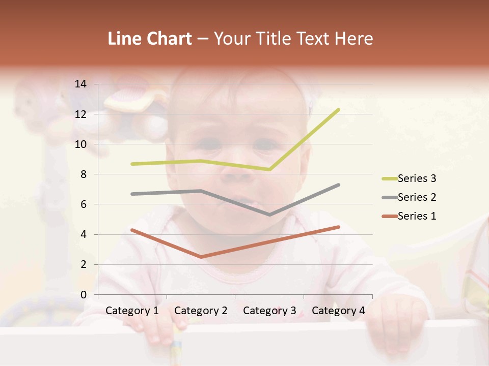 A Baby Is Holding A Toothbrush In His Hand PowerPoint Template