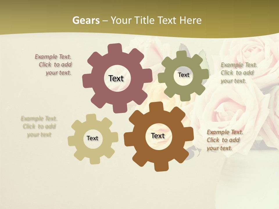 Rose Warm Page PowerPoint Template