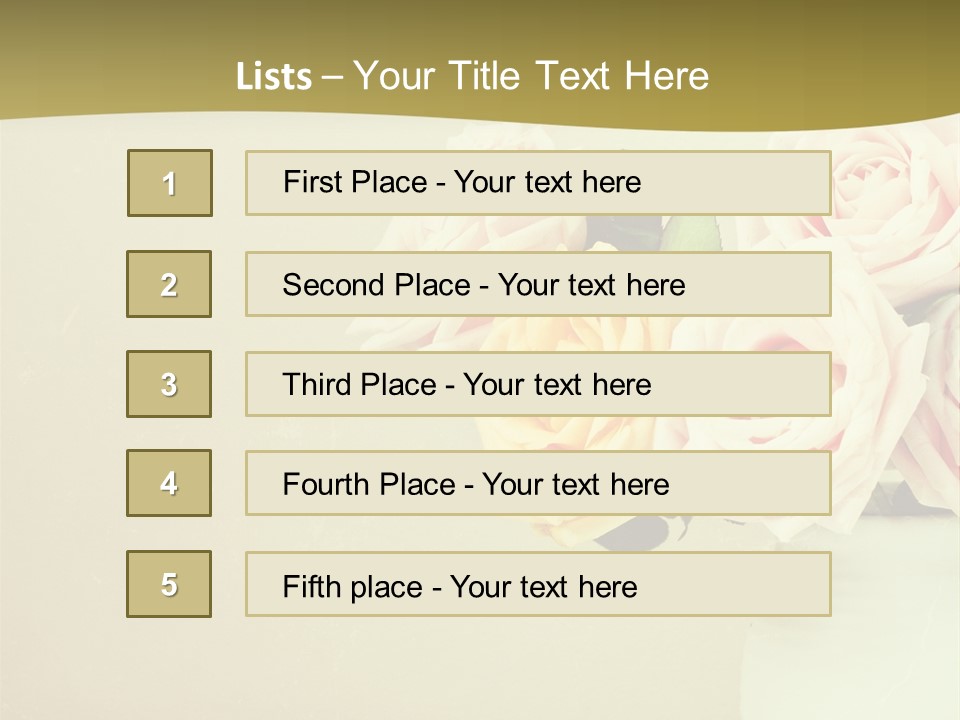 Rose Warm Page PowerPoint Template