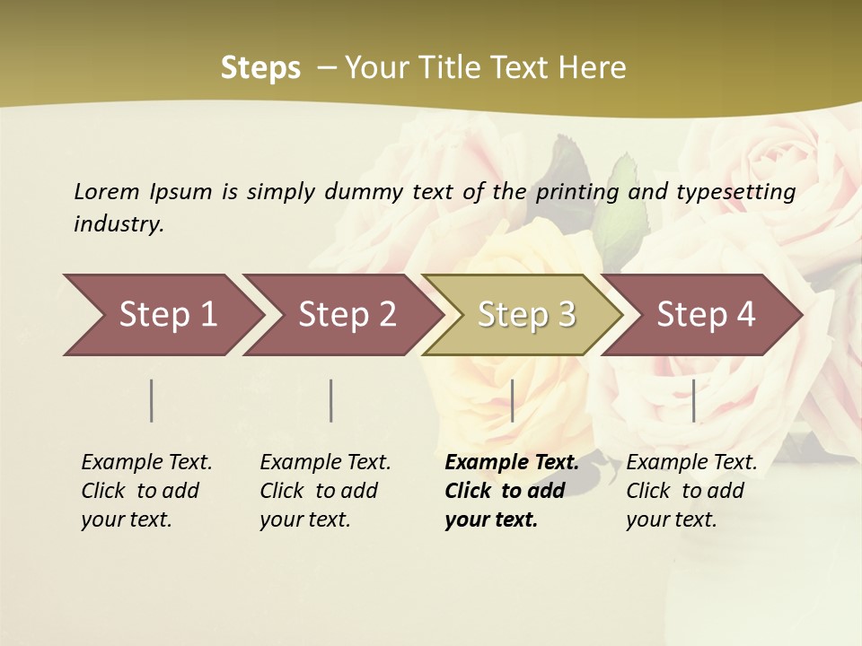 Rose Warm Page PowerPoint Template