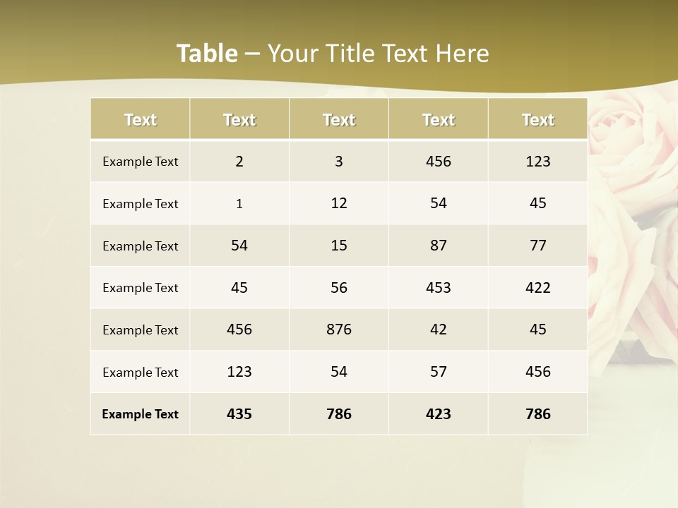 Rose Warm Page PowerPoint Template