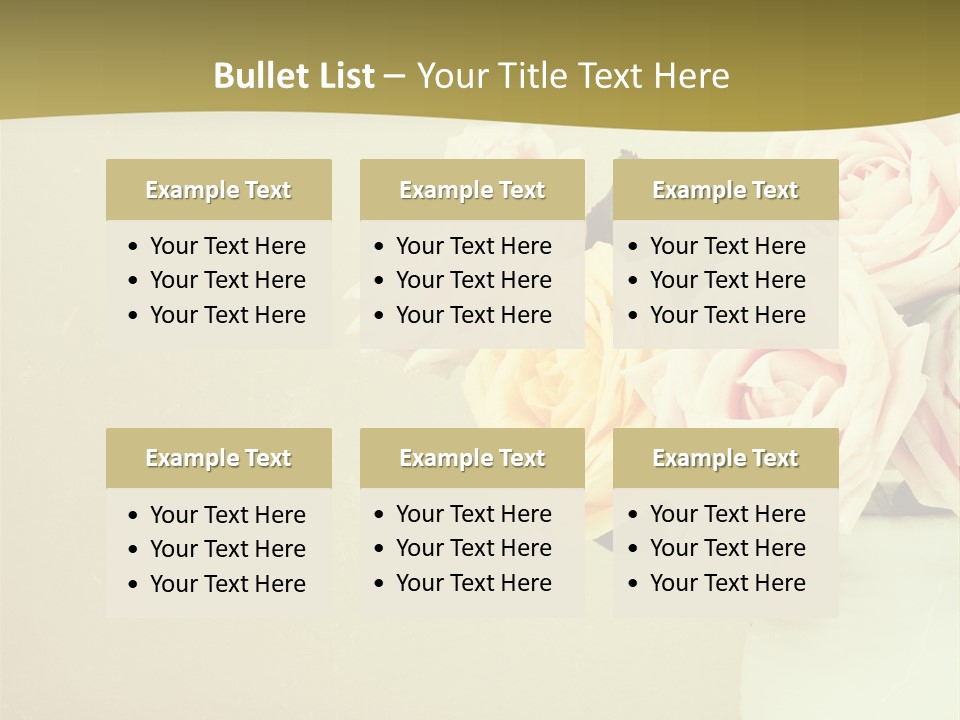 Rose Warm Page PowerPoint Template