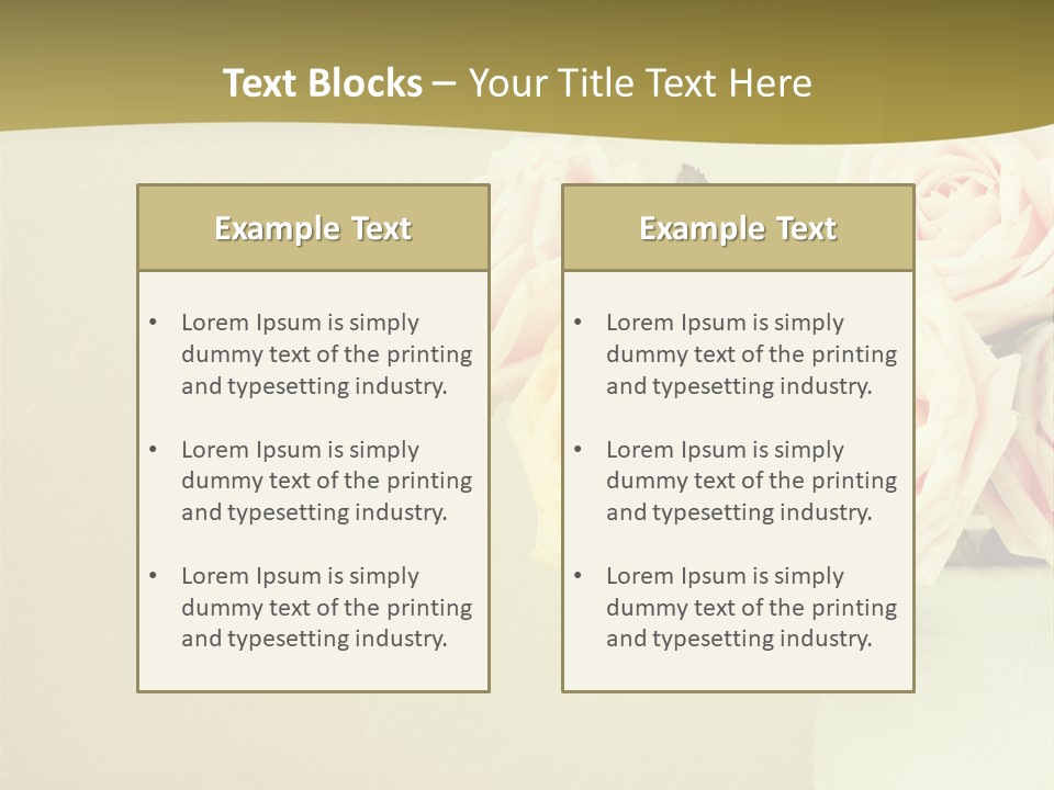 Rose Warm Page PowerPoint Template