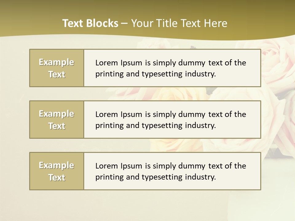 Rose Warm Page PowerPoint Template