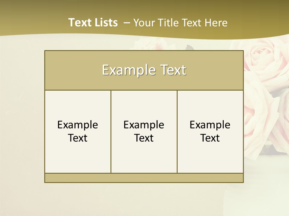 Rose Warm Page PowerPoint Template