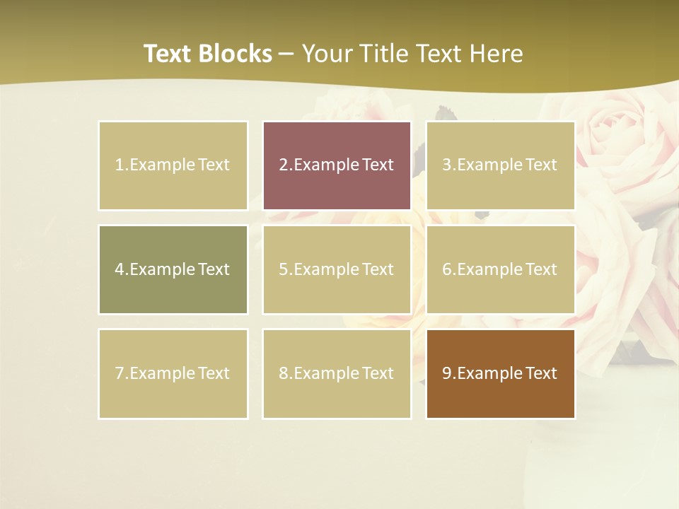 Rose Warm Page PowerPoint Template