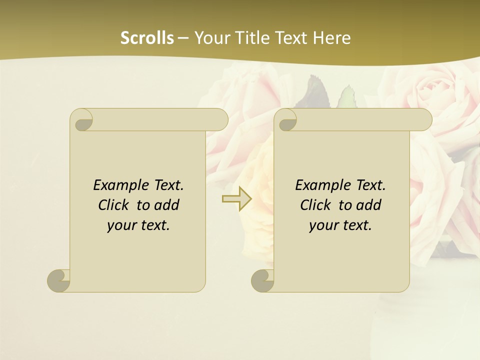 Rose Warm Page PowerPoint Template