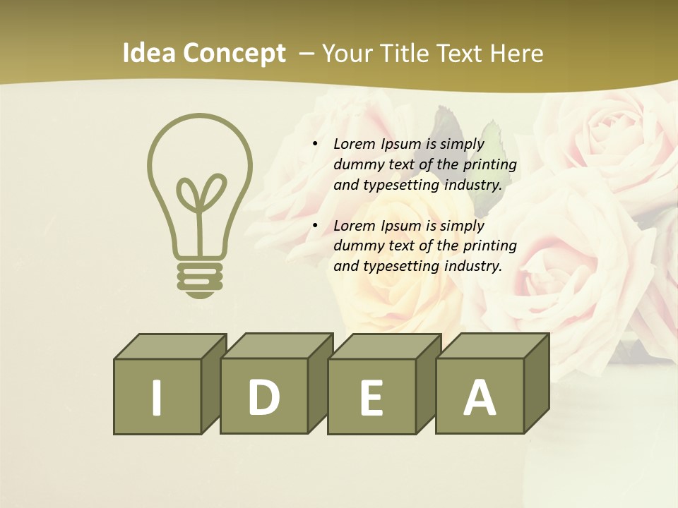 Rose Warm Page PowerPoint Template