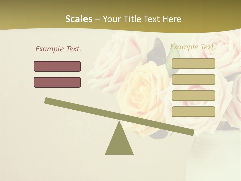 Rose Warm Page PowerPoint Template