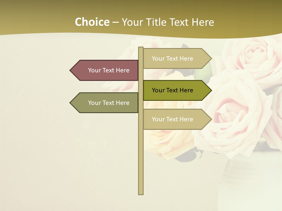 Rose Warm Page PowerPoint Template