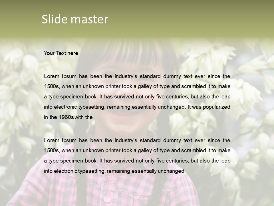 Beautiful Smiley Head PowerPoint Template