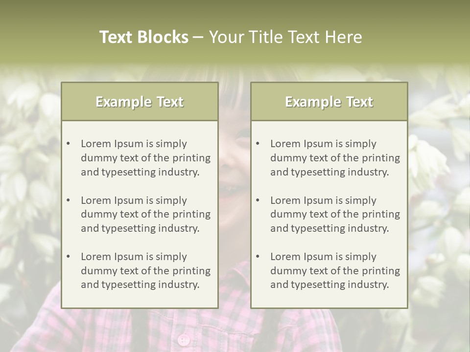 Beautiful Smiley Head PowerPoint Template