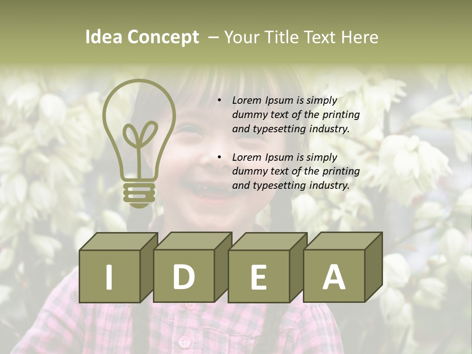 Beautiful Smiley Head PowerPoint Template