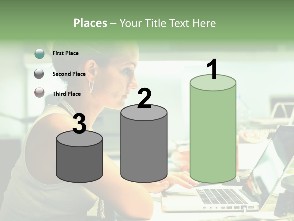 Working Young Portrait PowerPoint Template