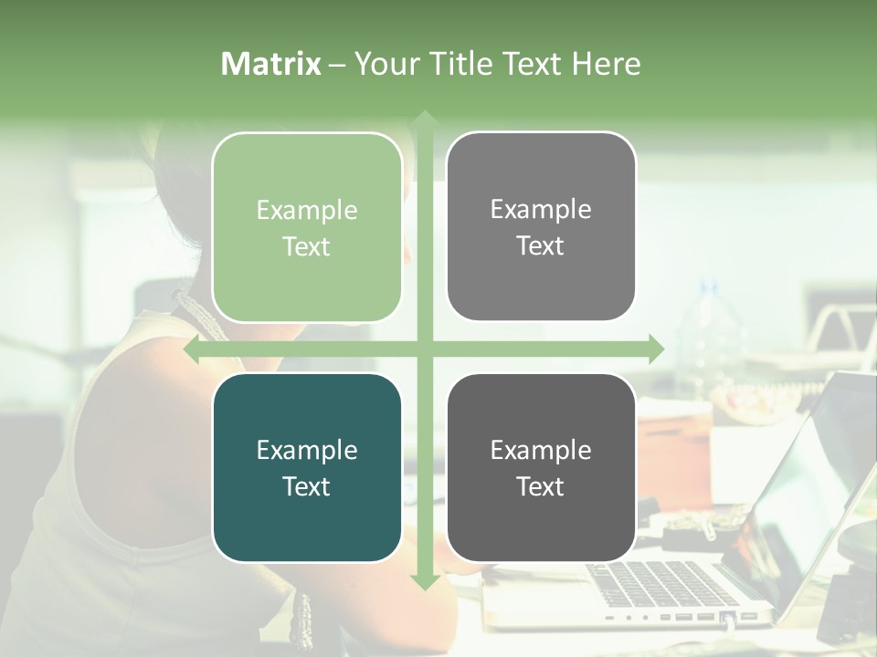 Working Young Portrait PowerPoint Template