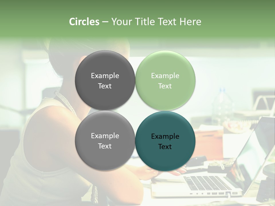 Working Young Portrait PowerPoint Template